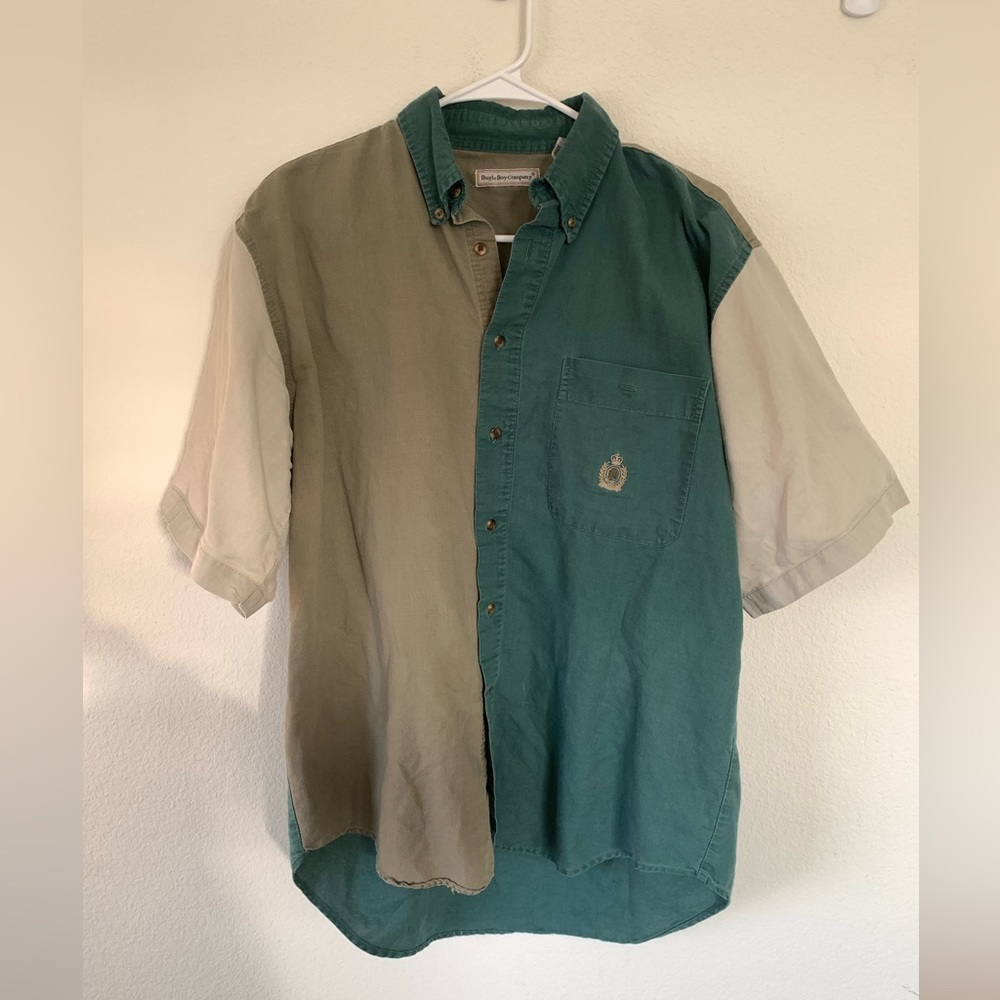 Casual Short Sleeve Button Down